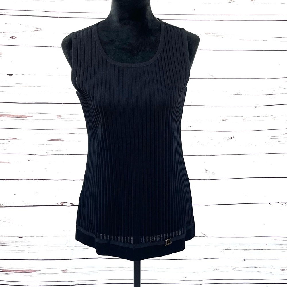 Exclusively Misook Women’s Knit Tank Top Black Size S